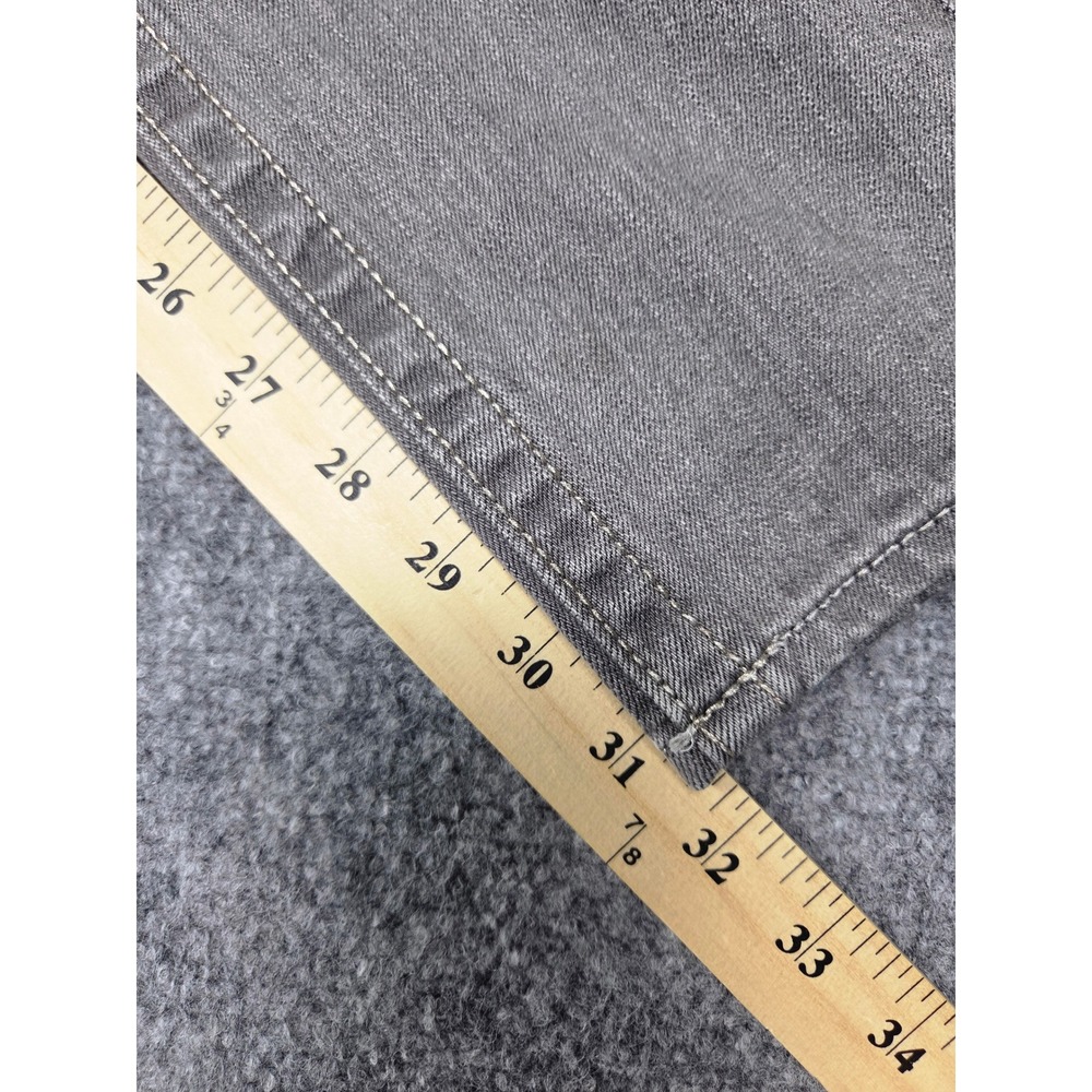 Rock Revival Skinny Jeans Womens 28 Gray Embellished Stitching Low Rise Denim - Picture 5 of 15